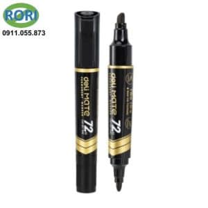 Bút dạ dầu 2 đầu-Đen DL-EU72-BK Deli Tools. Bút đánh dấu không xóa được. sản phẩm chính hãng của Deli
