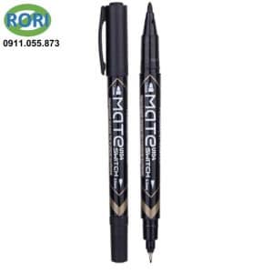 bút dạ kính 2 đầu-đen DL-EU10420 Deli Tools. bút dạ không xóa được. bền mực, không phai màu