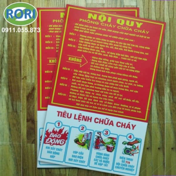 Phòng cháy chữa cháy là luôn là quy định và là ưu tiên hàng đầu trong công tác đảm bảo an toàn cho sinh hoạt, lao động, giải trí, sản xuất,... phải thực hiện bài bản đúng theo các quy tắc đề ra. Nội quy và các Tiêu lệnh phòng cháy chữa cháy là yêu cầu bắt buộc phải có đối các doanh nghiệp, nhà xưởng sản xuất, kinh doanh, kho hàng, chung cư, khách sạn, công ty,... Bản Nội quy pccc kèm tiêu lệnh chữa cháy là sản phẩm tích hợp, rất phổ biến, được nhiều nhà thầu và các cơ sở lựa chọn. Giải pháp RORI là đơn vị uy tín chuyên cung cấp và phân phối chính hãng các sản phẩm, dụng cụ, thiết bị bảo hộ lao động, bảo hộ - vật tư phòng sơn, phòng sạch, thiết bị điện, thiết bị hàn - cắt, máy cầm tay, máy công nghiệp, vật tư kim khí,...tại khu vực miền Trung, đặc biệt là tại các tỉnh Huế, Đà Nẵng, Quảng Nam, Quảng Ngãi.