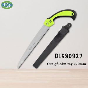 DL580927 là mẫu cưa cầm tay nhỏ gọn, với kích thước lưỡi 270mm. rất gọn gàng để mang đi hay bảo quản. có thể để vừa trong nhiều vị trí mà không tốn nhiều diện tích. lưỡi dao thép cho khả năng cưa mạnh mẽ trên gỗ.