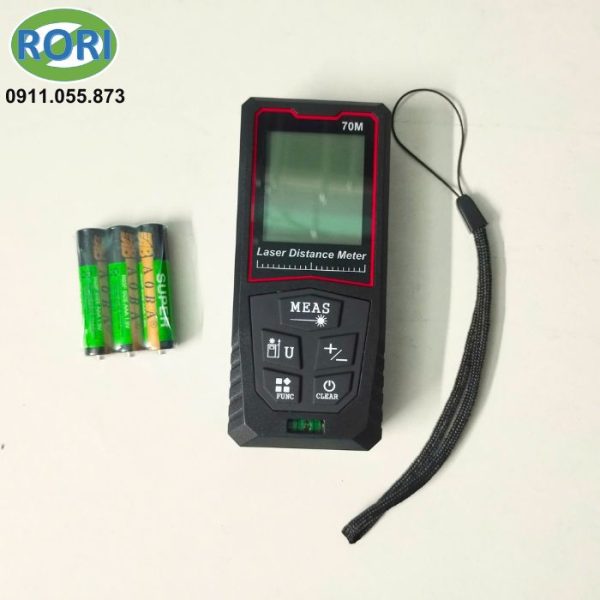 Máy đo khoảng cách laser 70m AK-E70 với thiết kế nhỏ gọn và độ chính xác cao, tích hợp bọt thủy lấy hướng cho tia đo nằm ngàng giúp công việc đo đạc nhanh chóng và chính xác hơn.