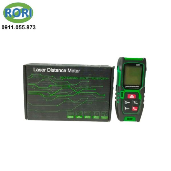 Máy đo khoảng cách laser 80m AK-Y80 với thiết kế nhỏ gọn và độ chính xác cao, tích hợp 2 ống bọt thủy lấy hướng cho tia đo nằm ngang và dọc giúp công việc đo đạc nhanh chóng và chính xác hơn.
