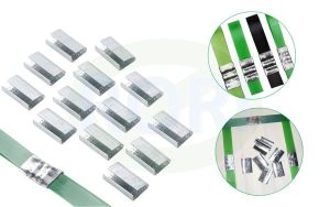 bọ sắt, bọ thép khóa dây đai. đây là phụ kiện chuyên dụng dùng cho dây đai nhựa. với 2 loại phổ biến là bọ sắt trơn và bọ sắt gai.