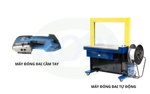  Có thể là tự động hoặc bán tự động. Đây là thiết bị giúp đóng dây đai kiện hàng một cách nhanh chóng và chính xác hơn. Thay thế các thao tác thủ công bằng quy trình tự động  - bán tự động. <yoastmark class=