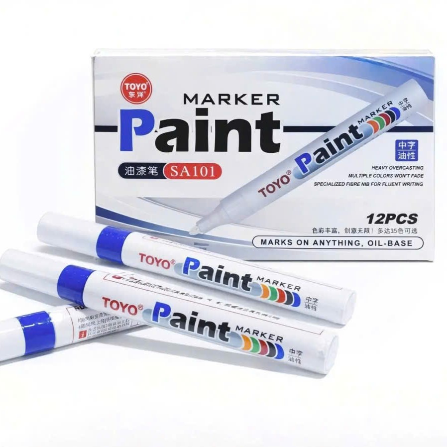 Bút sơn toyo chính hãng, được sử dụng phổ biến trong xưởng cơ khí, nhà máy sản xuất, công trình xây dựng và ngành gia công kim loại