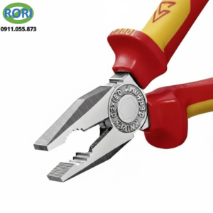 kìm đầu bằng đa năng cán đa màu cách điện có móc an toàn 03 06 180 T