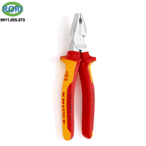 kìm đầu bằng mạ chrome cán nhựa đa màu cách điện 02 06 180