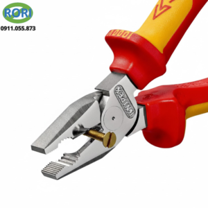 kìm đầu bằng mạ chrome cán nhựa đa màu cách điện 02 06 180