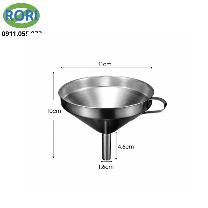 phễu inox 304 cao cấp chính hãng, tiện lợi. phù hợp sử dụng cho rót chất lỏng, sang chiết nguyên liệu