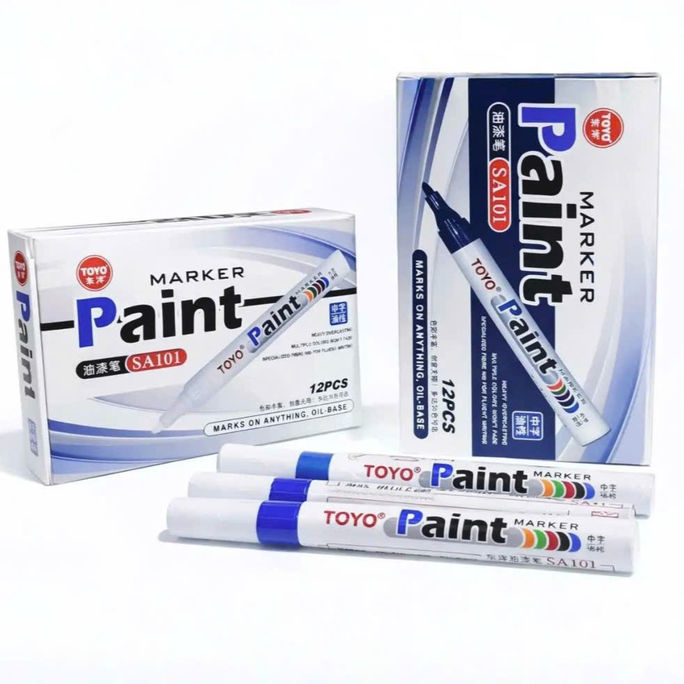 Bút sơn toyo chính hãng, được sử dụng phổ biến trong xưởng cơ khí, nhà máy sản xuất, công trình xây dựng và ngành gia công kim loại