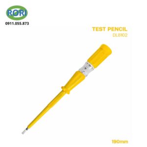 Bút thử điện Deli dùng kiểm tra điện áp AC 110-250V và 100-500V. Thiết kế thép hợp kim, độ sáng cao, phù hợp gia đình và thợ điện.