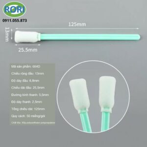 Tăm bông phòng sạch chính hãng, sử dụng để vệ sinh phòng sạch, làm sạch bề mặt, linh kiện và khu vực khó tiếp cận