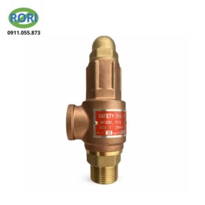 van an toàn bằng đồng dùng để xả áp tự động khi áp suất vượt ngưỡng cho phép, giúp bảo vệ hệ thống và thiết bị