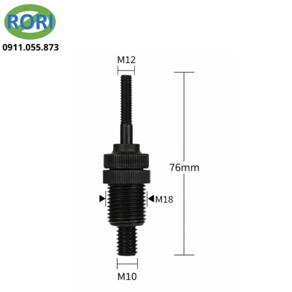 Ren Rut Đầu rút ốc tán M12 ren đôi cho máy rút đinh tán