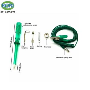 Bút thử điện ô tô là dụng cụ chuyên dùng để kiểm tra nguồn điện, dây dẫn và hệ thống điện trên ô tô, xe máy, xe ủi, xe lu, máy xúc và các thiết bị điện DC khác. Sản phẩm có thiết kế nhỏ gọn, dễ sử dụng và phù hợp cho cả thợ sửa chữa chuyên nghiệp lẫn người dùng cá nhân.