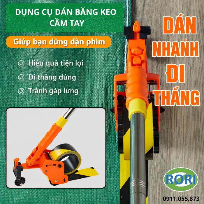 Dụng cụ dán sàn chuyên nghiệp là giải pháp thi công băng dính dán sàn nhanh và chính xác. Đây là dụng cụ cầm tay tiện dụng và dễ dàng sử dụng.