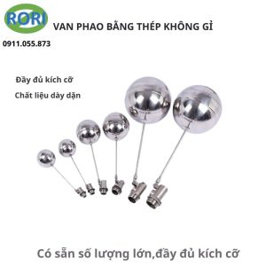Phao cơ inox 304 Dn15 - 21mm