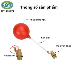 Van phao cơ DN15 là loại phao cơ bồn nước có khả năng tự ngắt nước và kiểm soát mực nước vô cùng hiệu quả và dễ dàng sử dụng. Chi phí thực hiện thấp. Nó thường được hay gọi là phao cơ chống tràn, phao cơ tự ngắt nước