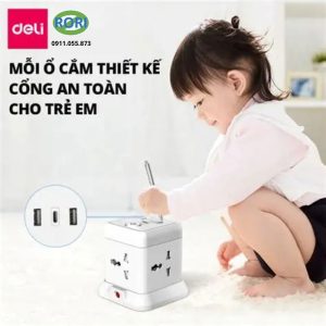 Ổ điện thông minh CT412 là mẫu ổ cắm đa năng đến từ thương hiệu Deli, được thiết kế dành cho nhu cầu sử dụng điện trong gia đình, văn phòng và cửa hàng. Thiết kế hiện đại phù hợp cho nhiều thiết bị điện tử, nhiều màu sắc cùng khả năng sử dụng an toàn khiến sản phẩm trở thành ổ điện công suất lớn được nhiều người lựa chọn.
