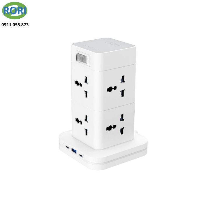 Ổ điện hình trụ ET763 là giải pháp cấp nguồn hiện đại dành cho gia đình, văn phòng và không gian làm việc chuyên nghiệp. Thiết kế dạng trụ giúp tối ưu diện tích sử dụng, đồng thời mang lại khả năng kết nối nhiều thiết bị trong cùng một thời điểm. Không chỉ tiện lợi, sản phẩm còn thiết kế theo tiêu chí an toàn, chống cháy và chống giật. Đây là lựa chọn đáng cân nhắc cho những ai cần một thiết bị cấp nguồn ổn định và bền bỉ.
