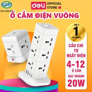 Ổ điện hình trụ ET764 là giải pháp cấp nguồn hiện đại dành cho gia đình, văn phòng và không gian làm việc chuyên nghiệp. Thiết kế dạng trụ giúp tối ưu diện tích sử dụng, đồng thời mang lại khả năng kết nối nhiều thiết bị trong cùng một thời điểm. Không chỉ tiện lợi, sản phẩm còn thiết kế theo tiêu chí an toàn, chống cháy và chống giật. Đây là lựa chọn đáng cân nhắc cho những ai cần một thiết bị cấp nguồn ổn định và bền bỉ.