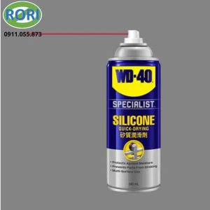 Bình xịt silicone chuyên dụng WD40 là giải pháp bôi trơn dành cho nhiều loại vật liệu như kim loại, nhựa, cao su. Sản phẩm tạo lớp màng bảo vệ chống ẩm, giảm ma sát và hạn chế bám bụi. Đây cũng là chất bôi trơn chuyên dụng được nhiều nhà máy, xưởng sản xuất và kỹ thuật viên tin dùng. Ngoài khả năng bôi trơn, sản phẩm còn là loại dầu chống gỉ giúp kéo dài tuổi thọ thiết bị.