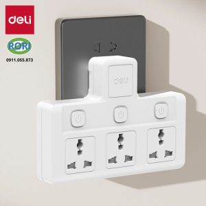 Ổ điện chống giật ET715 là thiết bị quản lý nguồn điện thông minh với 3 công tắc độc lập. Không chỉ đơn thuần là một bộ chuyển đổi nguồn điện. Sản phẩm mang đến trải nghiệm sử dụng tiện lợi hơn nhờ thiết kế 3 công tắc điều khiển riêng biệt. Người dùng có thể chủ động bật hoặc tắt từng ổ cắm mà không ảnh hưởng đến các thiết bị còn lại. Đây là giải pháp phù hợp cho gia đình, văn phòng và không gian làm việc hiện đại. Ngoài ra sản phẩm còn có khả năng chống cháy vô cùng an toàn.