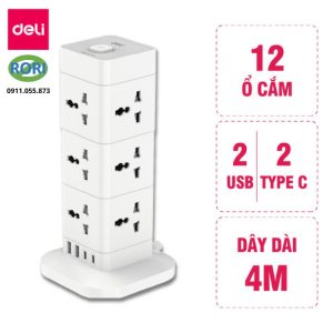 Ổ điện hình trụ ET764 là giải pháp cấp nguồn hiện đại dành cho gia đình, văn phòng và không gian làm việc chuyên nghiệp. Thiết kế dạng trụ giúp tối ưu diện tích sử dụng, đồng thời mang lại khả năng kết nối nhiều thiết bị trong cùng một thời điểm. Không chỉ tiện lợi, sản phẩm còn thiết kế theo tiêu chí an toàn, chống cháy và chống giật. Đây là lựa chọn đáng cân nhắc cho những ai cần một thiết bị cấp nguồn ổn định và bền bỉ.