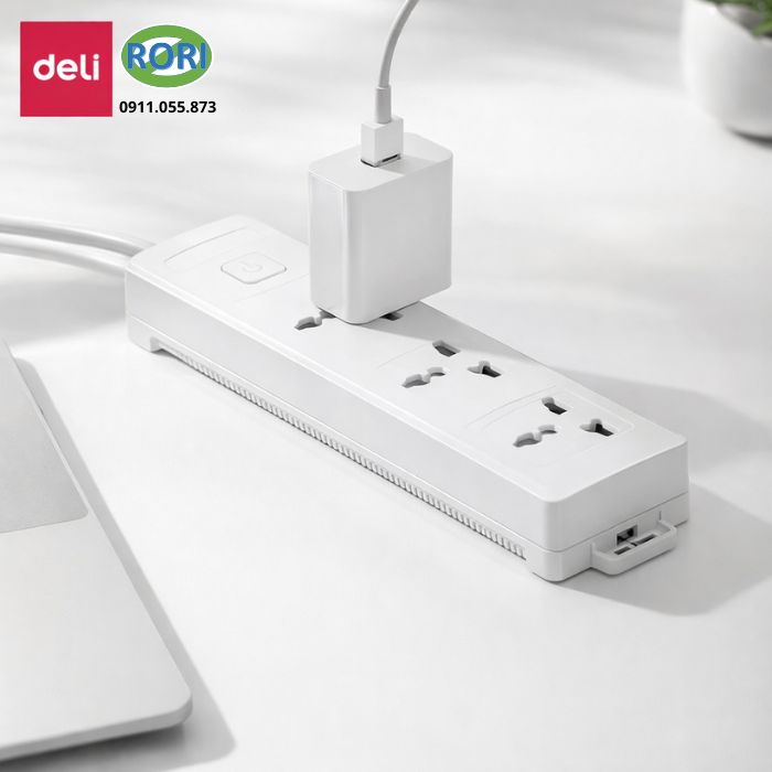 Ổ điện công suất lớn ET419 là lựa chọn phù hợp cho gia đình, văn phòng và cửa hàng cần sử dụng nhiều thiết bị điện cùng lúc. Sản phẩm thuộc thương hiệu Deli, được thiết kế bền bỉ và đáp ứng công suất lên đến 4000W. Nhờ đó, người dùng có thể yên tâm khi kết nối các thiết bị điện có công suất lớn. Khả năng chống cháy, chống giật và ổn áp cũng giúp nâng cao độ an toàn trong quá trình sử dụng.