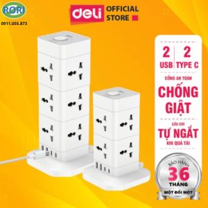 Ổ điện hình trụ ET764 là giải pháp cấp nguồn hiện đại dành cho gia đình, văn phòng và không gian làm việc chuyên nghiệp. Thiết kế dạng trụ giúp tối ưu diện tích sử dụng, đồng thời mang lại khả năng kết nối nhiều thiết bị trong cùng một thời điểm. Không chỉ tiện lợi, sản phẩm còn thiết kế theo tiêu chí an toàn, chống cháy và chống giật. Đây là lựa chọn đáng cân nhắc cho những ai cần một thiết bị cấp nguồn ổn định và bền bỉ.