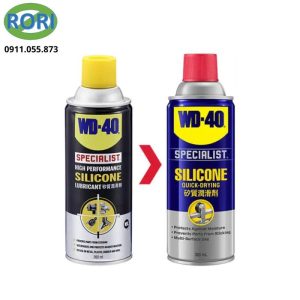 Bình xịt silicone chuyên dụng WD40 là giải pháp bôi trơn dành cho nhiều loại vật liệu như kim loại, nhựa, cao su. Sản phẩm tạo lớp màng bảo vệ chống ẩm, giảm ma sát và hạn chế bám bụi. Đây cũng là chất bôi trơn chuyên dụng được nhiều nhà máy, xưởng sản xuất và kỹ thuật viên tin dùng. Ngoài khả năng bôi trơn, sản phẩm còn là loại dầu chống gỉ giúp kéo dài tuổi thọ thiết bị.