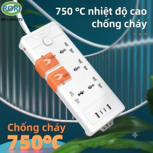 Ổ điện chính hãng Deli ET424 là sản phẩm an toàn, tiện lợi cho nhiều loại thiết bị điện tử. Khi công nghệ ngày càng phải triển, nhu cầu sử dụng nhiều loại thiết bị điện tăng. Do vậy, Deli đã nghiên cứu và phát hành lại ổ cắm điện đa năng hỗ trợ chống giật, chống cháy hiệu quả. Phù hợp cho gia đình có con nhỏ hay văn phòng cần sạc nhiều thiết bị.
