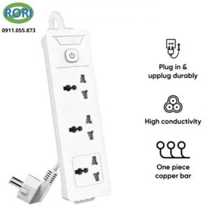 Ổ cắm điện Deli ET402 là lựa chọn phù hợp cho nhu cầu sử dụng điện hằng ngày. Sản phẩm sở hữu thiết kế 3 ổ cắm đa năng, dây dài 5m và công suất tối đa 2500W-10A. Đây là giải pháp an cung cấp nguồn điện ổn định, đảm bảo an toàn, ổn áp và hỗ trợ chống giật hiệu quả trong quá trình sử dụng.
