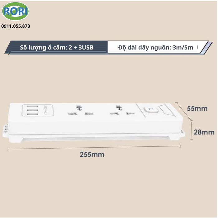 Ổ cắm điện đa năng ET407 là giải pháp phù hợp với mọi gia đình, văn phòng,... Với thiết kế nhỏ gọn nhưng đa dạng ổ cắm. Thiết bị không những đạt tiêu chí tiện lợi mà còn an toàn, chống giật trong quá trình sử dụng. Khả năng ổn áp cũng giúp bảo vệ các thiết bị điện tử hoạt động một cách hiệu quả, bền vững.