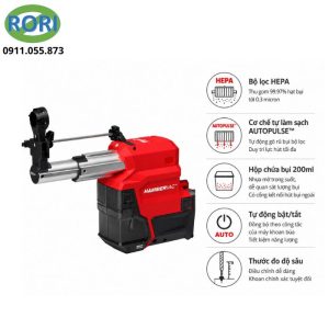 Máy hút bụi Milwaukee M12 FDDEXL là thiết bị hỗ trợ kiểm soát bụi khi khoan trên bê tông và các vật liệu xây dựng. Sản phẩm có thiết kế gắn trực tiếp với máy khoan búa tương thích. Nhờ đó, bụi được thu gom ngay tại vị trí khoan. M12 FDDEXL là phụ kiện hút bụi sử dụng nền tảng pin M12. Kiểu dáng nhỏ gọn giúp thao tác thuận tiện tại công trường. Đây là lựa chọn phù hợp cho thợ điện, thợ lắp đặt và đội thi công cần giữ khu vực làm việc sạch hơn.